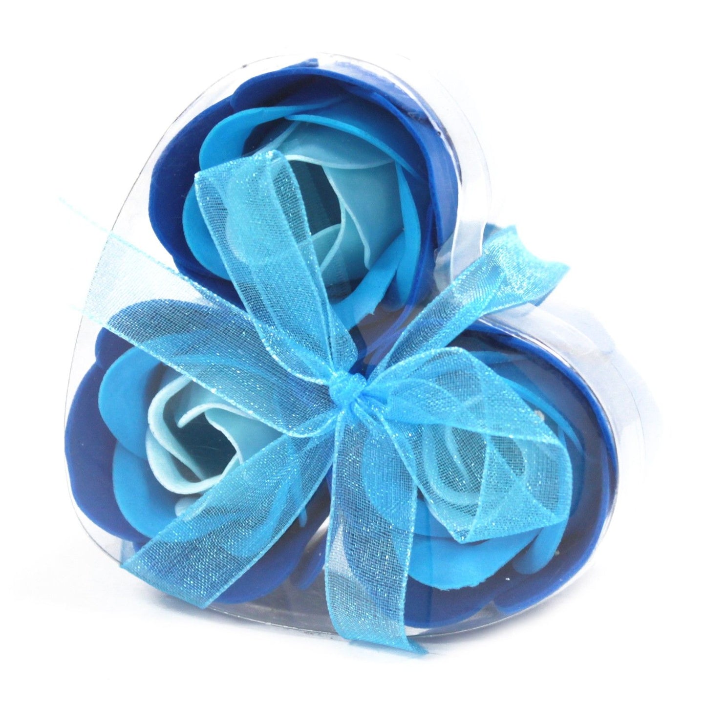 Set de 3 flores de Jabón caja corazón - rosas lavanda