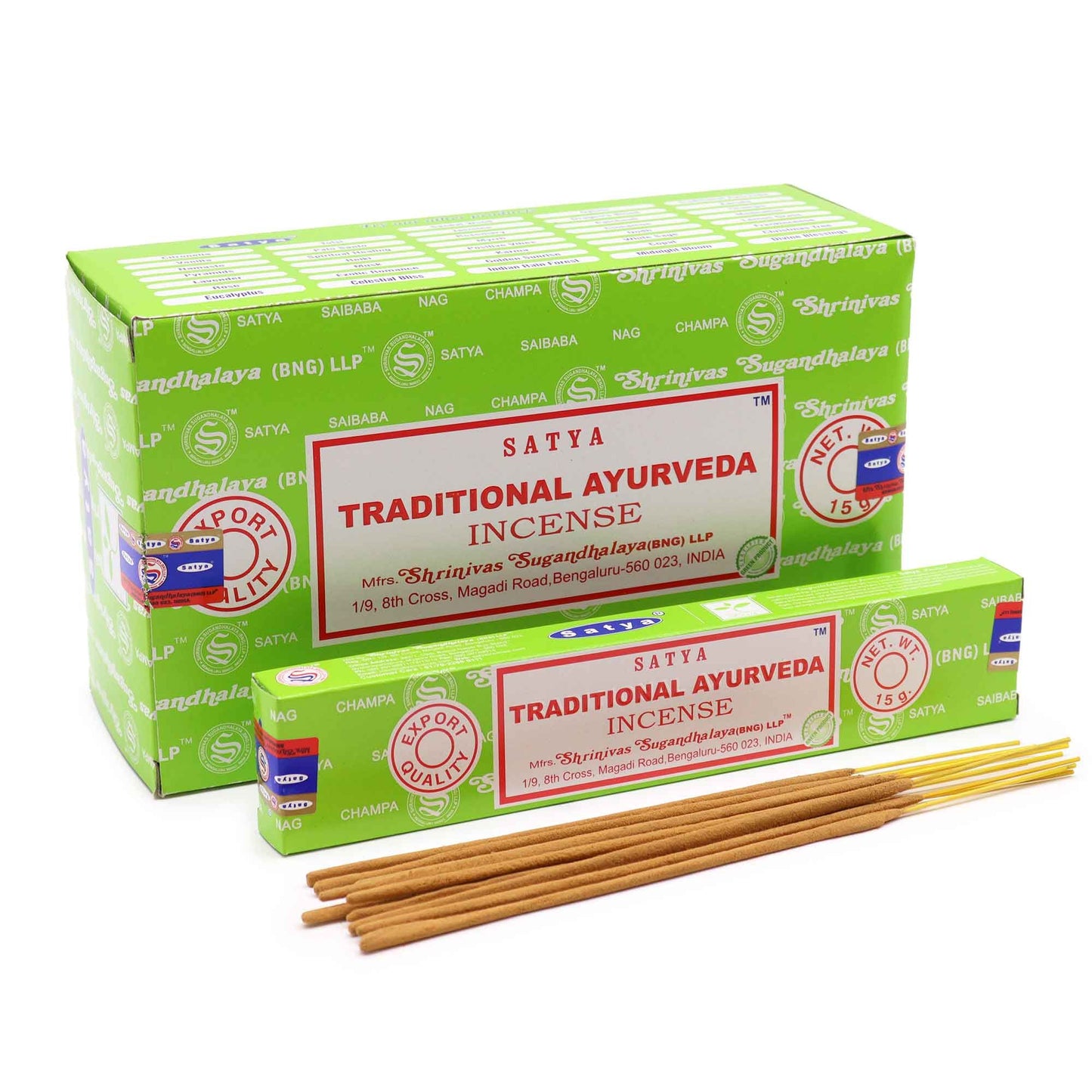 Varillas de Incienso Satya 15gm - Tr.Ayurveda