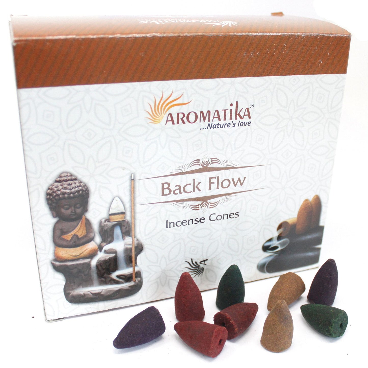 Conos de Incienso Reflujo Aromatika - 7 Charkras