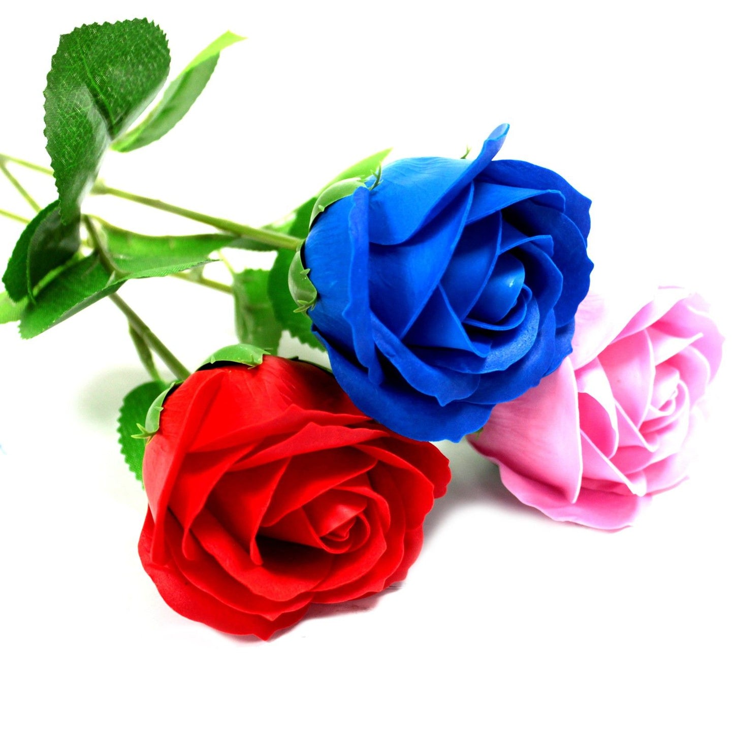 Rosa simple - rosa azul
